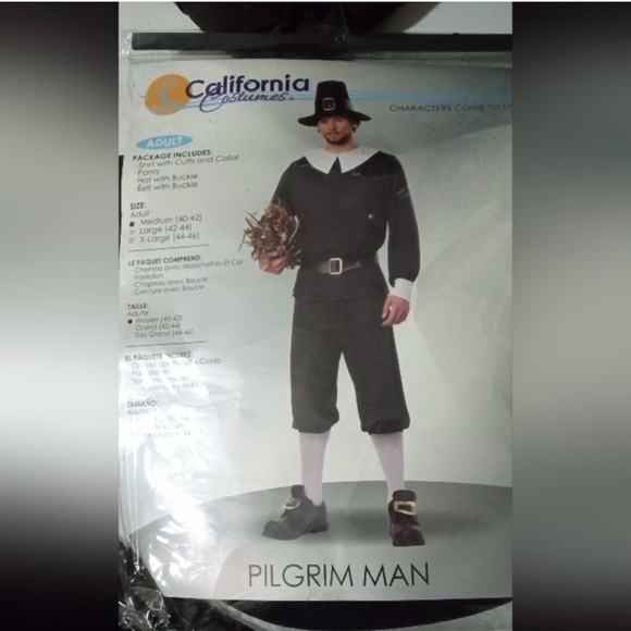 Pilgrim Costume - Men - Picture 1 of 3